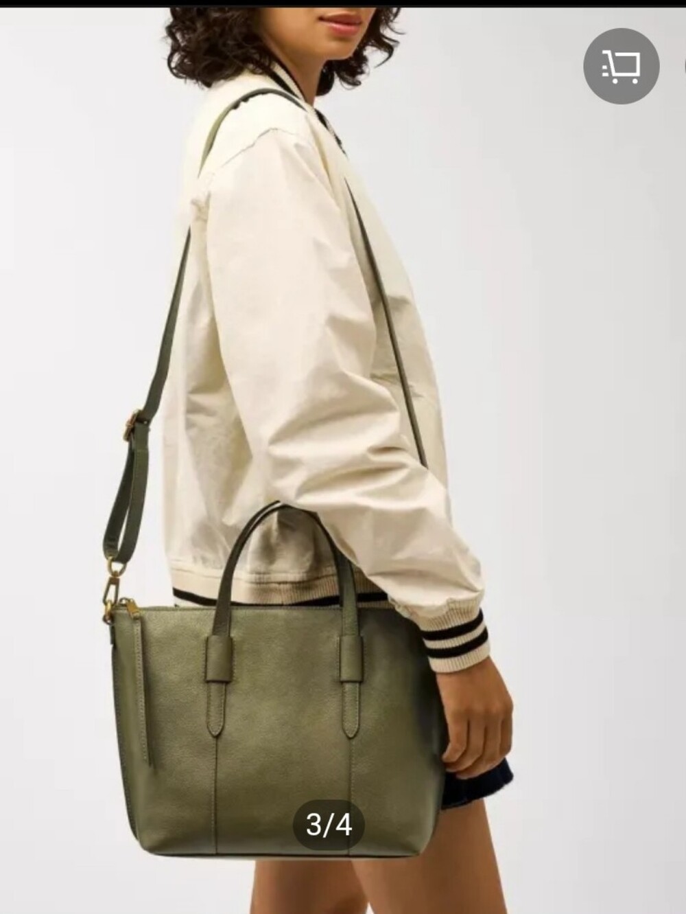 Olive Green Leather Crossbody - Fossil Skylar Bag With Matching Wallet